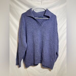 Cottagecore Karen Scott Lavender V-Neck Sweater